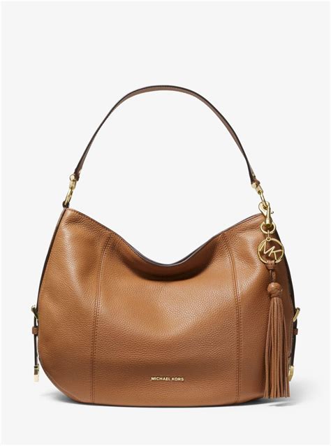 michael kors brooke large pebbled leather shoulder bag|mercer extra small pebbled leather.